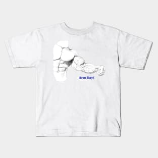 Arm Day! Kids T-Shirt